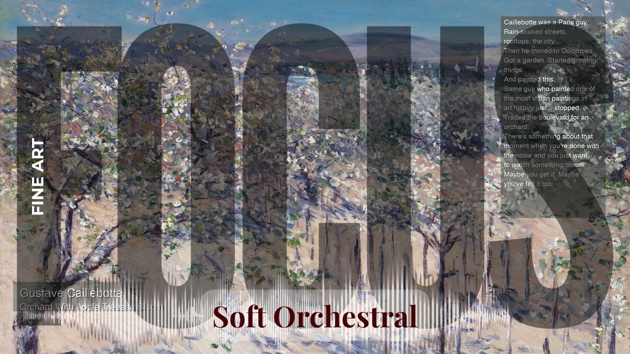 Focus - Soft Orchestral with Fine Art | Orchard With Apple Trees In Bloom… & others