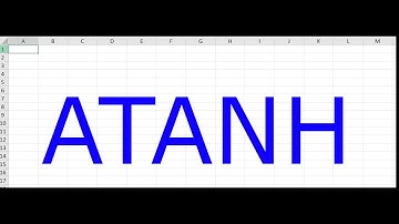 Excelerated Engineering Encyclopedia Entry 021: ATANH()