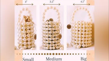 Method to ENLARGE (BASE) the VINTAGE PEARL bag_DIY Tutorials