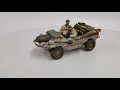 Ww2 german winter schwimmwagen 166 with 2 crew