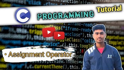 Assignment operators in C in Hindi | Simple & compound assignment operators #cprogramming #clanguage