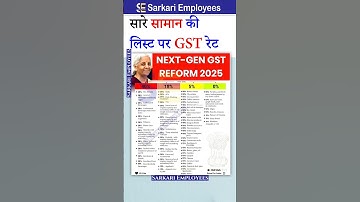 new GST 2.0 rate list of all items from Sep 2025 #gst2025 #tax #nirmalasitharaman