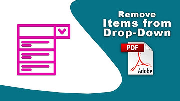 How to remove items from a drop-down list in pdf (Prepare Form) using Adobe Acrobat Pro DC