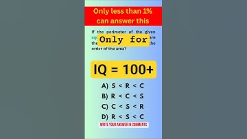 You need 100 IQ or above to solve it