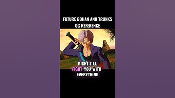 Future Gohan And Trunks Og Reference 🤯 #crashout #futuregohan #sparkingzero #dragonball #dbz