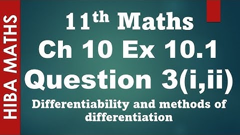 11th maths chapter 10 exercise 10.1 question 3 (i,ii) tn syllabus hiba maths