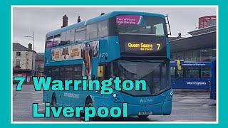 Full route 7 Warrington to Liverpool Arriva North West