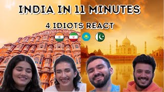 INDIA IN 11 MINUTES Reaction | Drone views | Foreigners Reaction