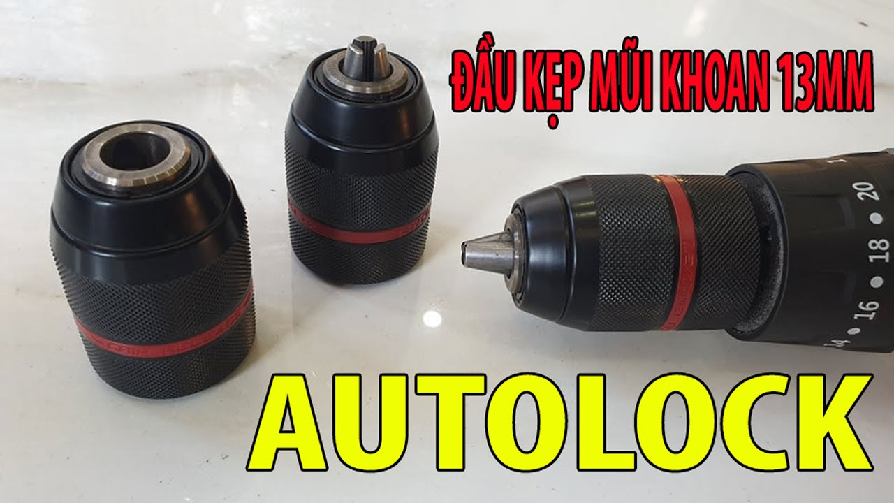 Đầu Kẹp Mang Ranh Kim Loại 13Mm Autolock Sanou - Đầu Kẹp Mũi Khoan Sắt 13Mm Auto Lock