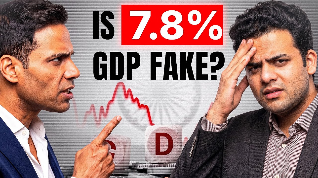 Debating CLUELESS and DUMB Influencer Jitendra Chouksey on GDP Growth and Stock Market Fall