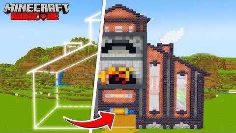 Building a smelting factory in Minecraft (part 1) #minecraft #hardcore