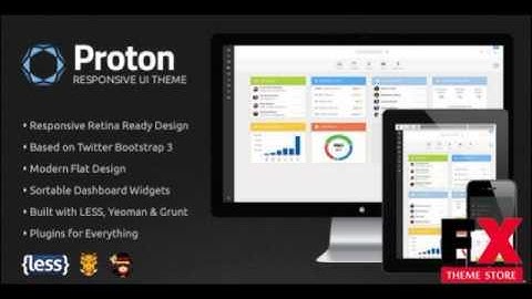 Preview Proton UI Responsive Admin Panel Theme TForest