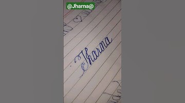 Jharna!! #calligraphy #handwriting #viral #indianarmedforces #smarthandwriting #art #cursivewriting
