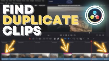 How do I show duplicate clips in DaVinci Resolve timeline?