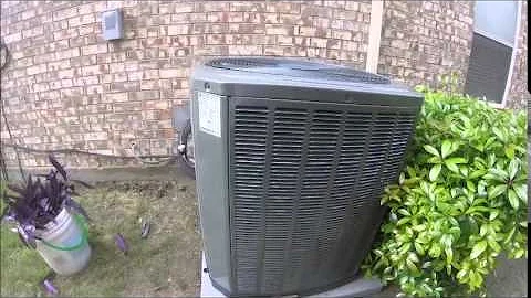 My Neighbor's new 2015 Trane XR14 14 SEER 5 ton Central Air Conditioner!