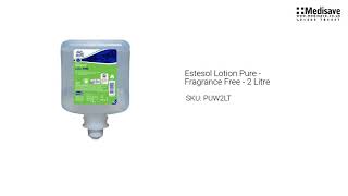 Estesol Lotion Pure Fragrance Free 2 Litre PUW2LT