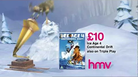 Ice Age 4 Continental Drift: Scrat & Gramophone hmv Christmas Advert