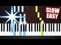 Silent Night - SLOW EASY Piano Tutorial by PlutaX