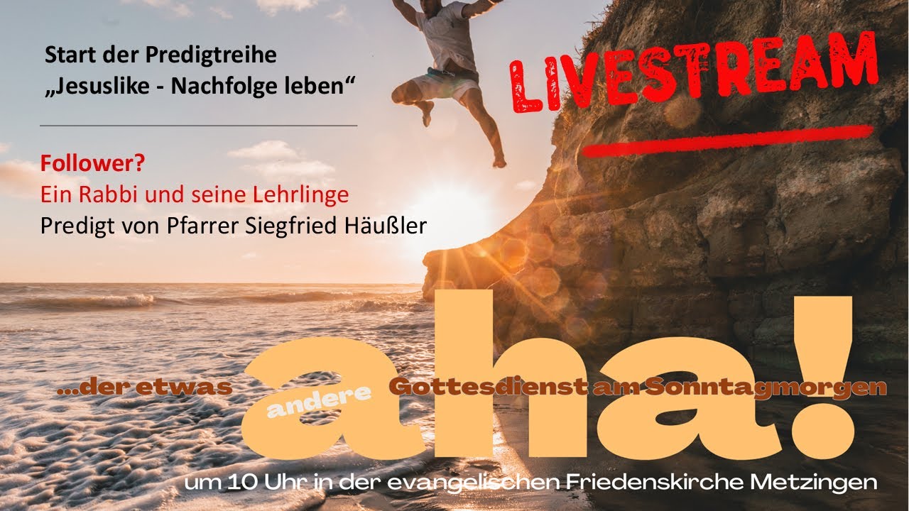 aha! Gottesdienst am Sonntag, 26.01.2025 um 10.00 Uhr - YouTube