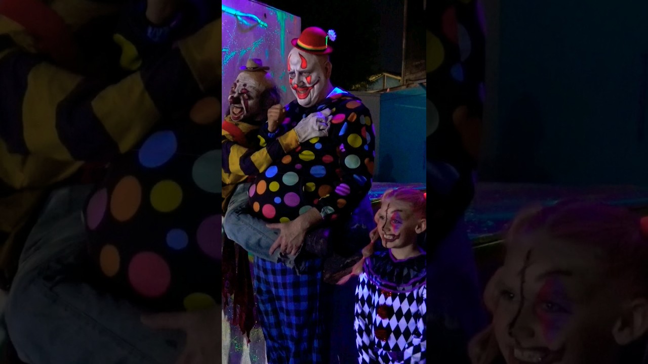 Just Clowning around at Fright Fest Over Texas #amusementpark