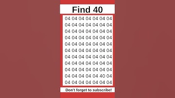 🔍 Test Your Observation Skills With This Fast Number Game #short