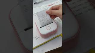 Take notes with a mini printer that doesn’t use ink!📚#study #studywithme #studyvlog #phomemo #fyp