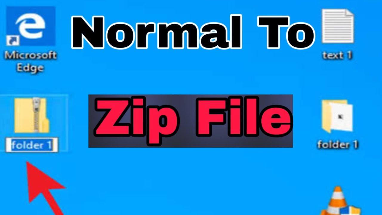 Normal File To Convert Zip file & RAR File | How to Create New Zip and ...
