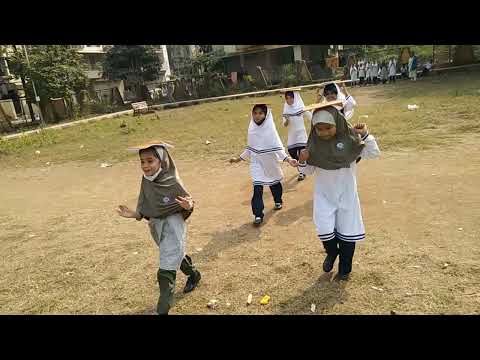 Arqam English school Taloja branch students doing practice for sports