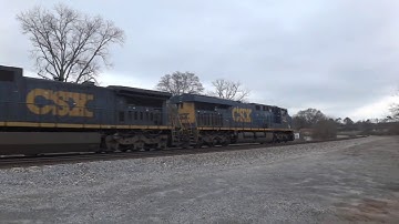 CSXT 750 ES44AC Leads CSX Train Q541-25 Southbound in Marietta & Smyrna, GA