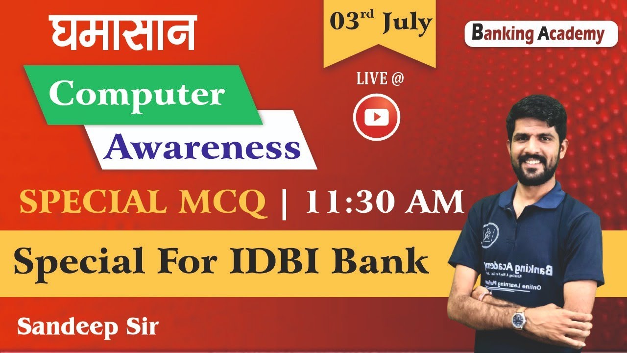 Computer Awareness for Bank Exams | Special for IDBI Bank PO/Officer | हिंदी & English | 