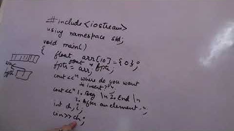 Pointers as Arrays_eg. insertion in array using pointers