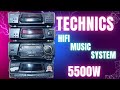 Technics music system 5500w amplifier MASH multi-stage noies shaping Dolby B NR sond made in japan