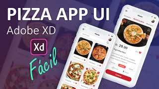 Adobe XD Pizza app UI screenshot 5