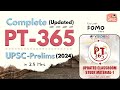  CompleteUPDATED PT 365 in 25 hrs   UPSC PRELIMS 2024