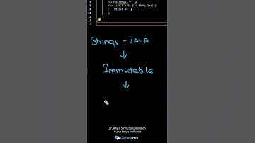 Java IQ #37 -   Why is String Concatenation in Loops inefficient #javafullstackdevelopercourse