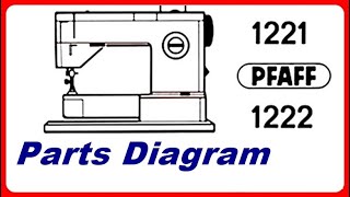 Pfaff 1222 Parts Diagram / Pfaff 1222 List Of Spare Parts / Pfaff 1221 Parts Diagram