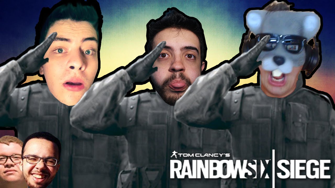 RAINBOW SIX SIEGE - TODO MUNDO SÓ DE RECRUTA! DESAFIO SHOW! Ft. Ratão, Patife, Lud e Stolen