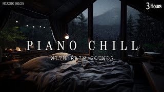 Soothing Piano with Gentle Rain Sounds - Sleep and Relax | Stress Relief Music