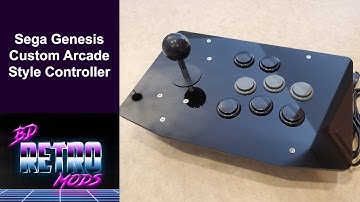 Sega Genesis 6-Button Custom Arcade Style Controller