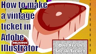 How To make a Ticket In Adobe Illustrator