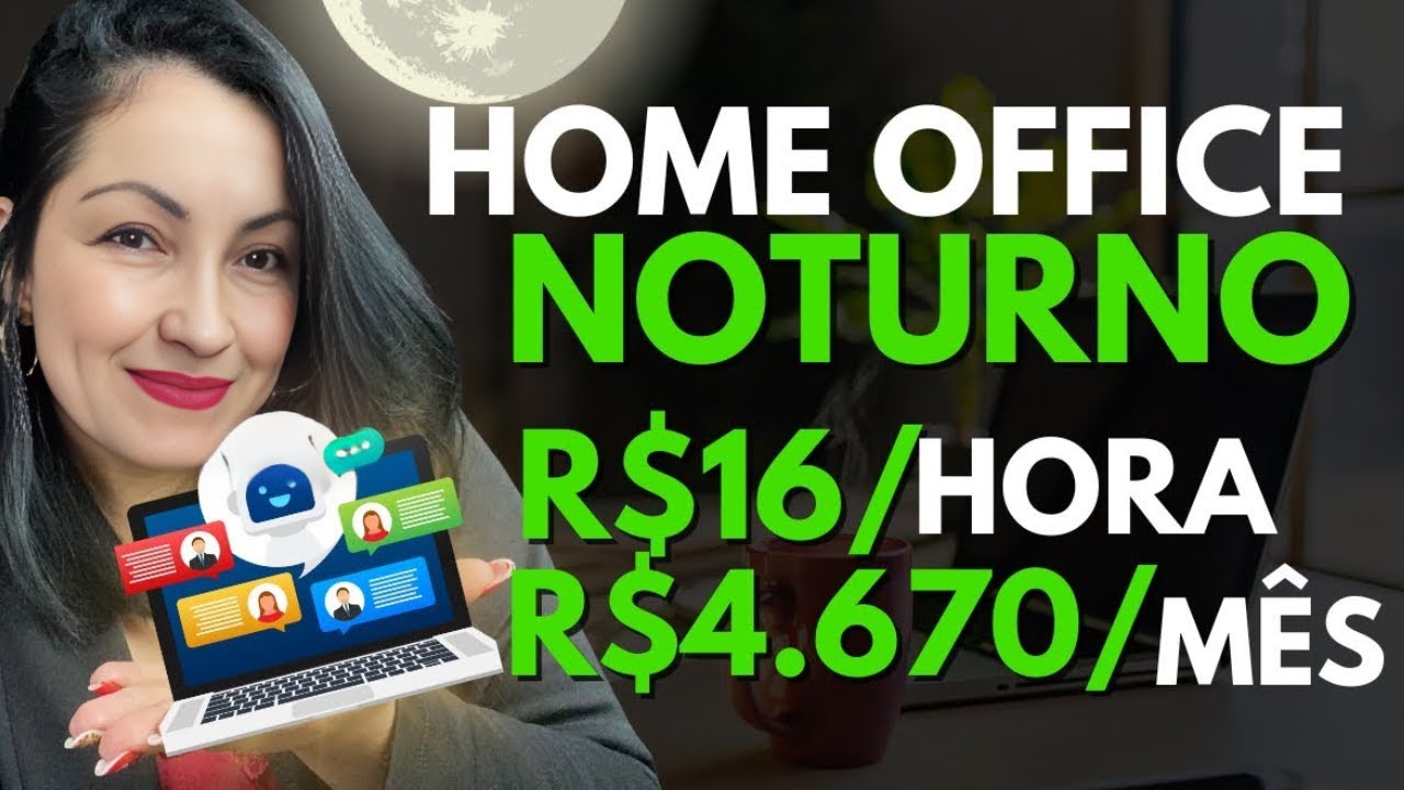 HOME OFFICE NOTURNO |NOVAS VAGAS HOME OFFICE NÍVEL MÉDIO - SEM APARECER ...