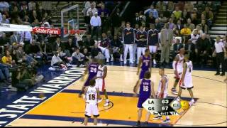 01 07 2009   Lakers vs  Warriors   Kobe Driving Dunk