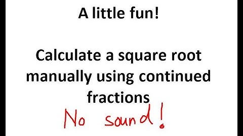 Calculate Sqrt(5) manually