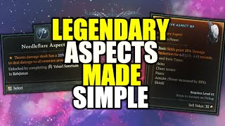 Diablo 4 Aspects Guide: Watch This BEFORE Extracting and Imprinting Legendary Aspects