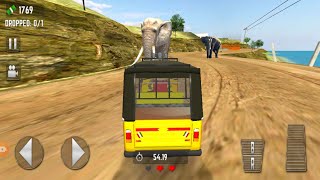 Offroad Tuk Tuk Auto Rickshaw hill climbing Simulator Games - Android Gameplay screenshot 4
