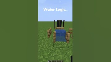 MInecraft Water Logic #minecraft #shorts