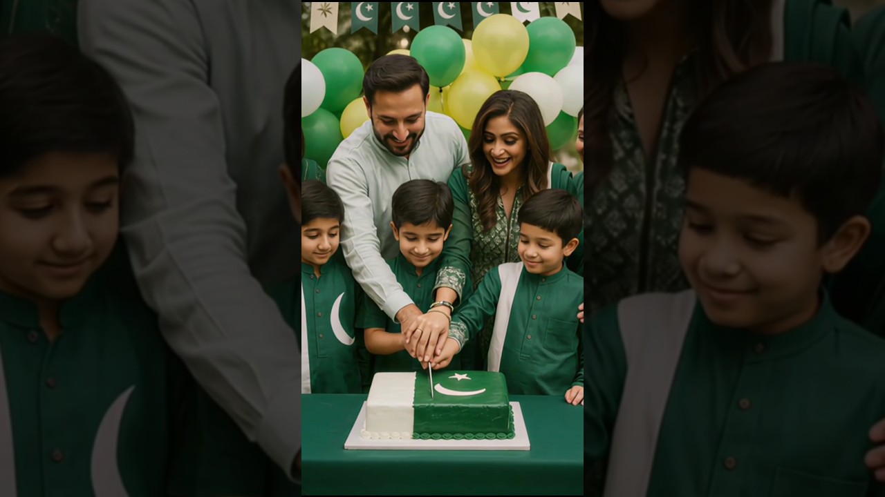 🇵🇰 Family Celebration | 14 August Pakistan Independence Day | AI Generated Realistic Short