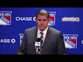 NYR vs ANA: Peter Laviolette Postgame Media Availability | Oct. 26, 2024