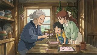 Quiet Spring Morning 🌸 Making Handmade Paper &amp; Brewing Chamomile Tea | Peaceful Cozy Ghibli