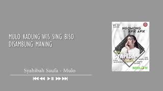 KARAOKE: Mulo - Syahiba Saufa (Official Audio)